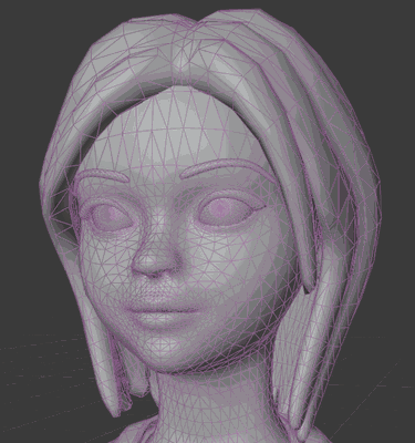 AI facial auto-rigger result